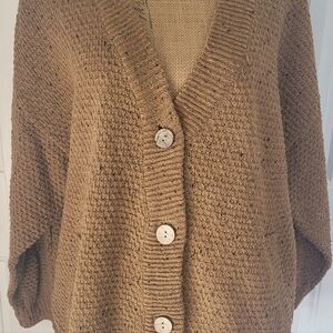 PROMESA Cardigan, Flecked/Muted, EUC, S (Oversized), GREAT NEUTRAL!!